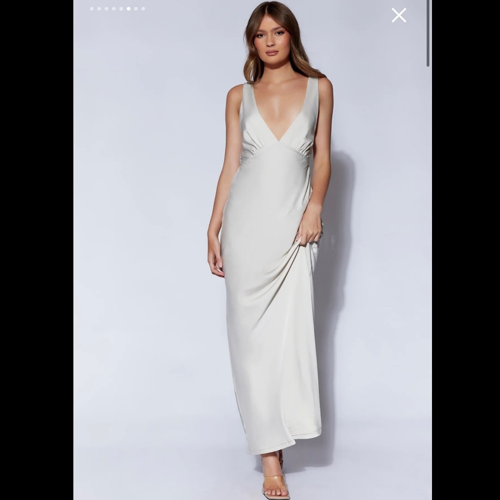 Meshski Nadia dress in Silver Sz Small